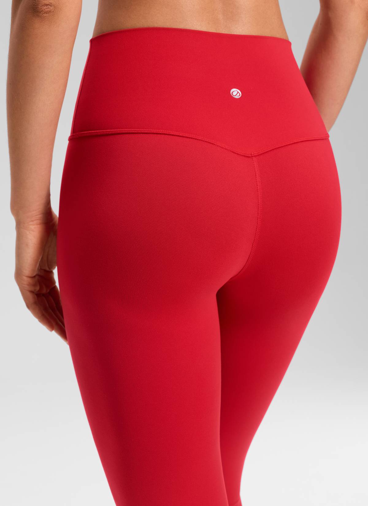 CRZ YOGA Women's Yoga Lounge High Rise Butterluxe Yoga Leggings 23'' Aurora Red