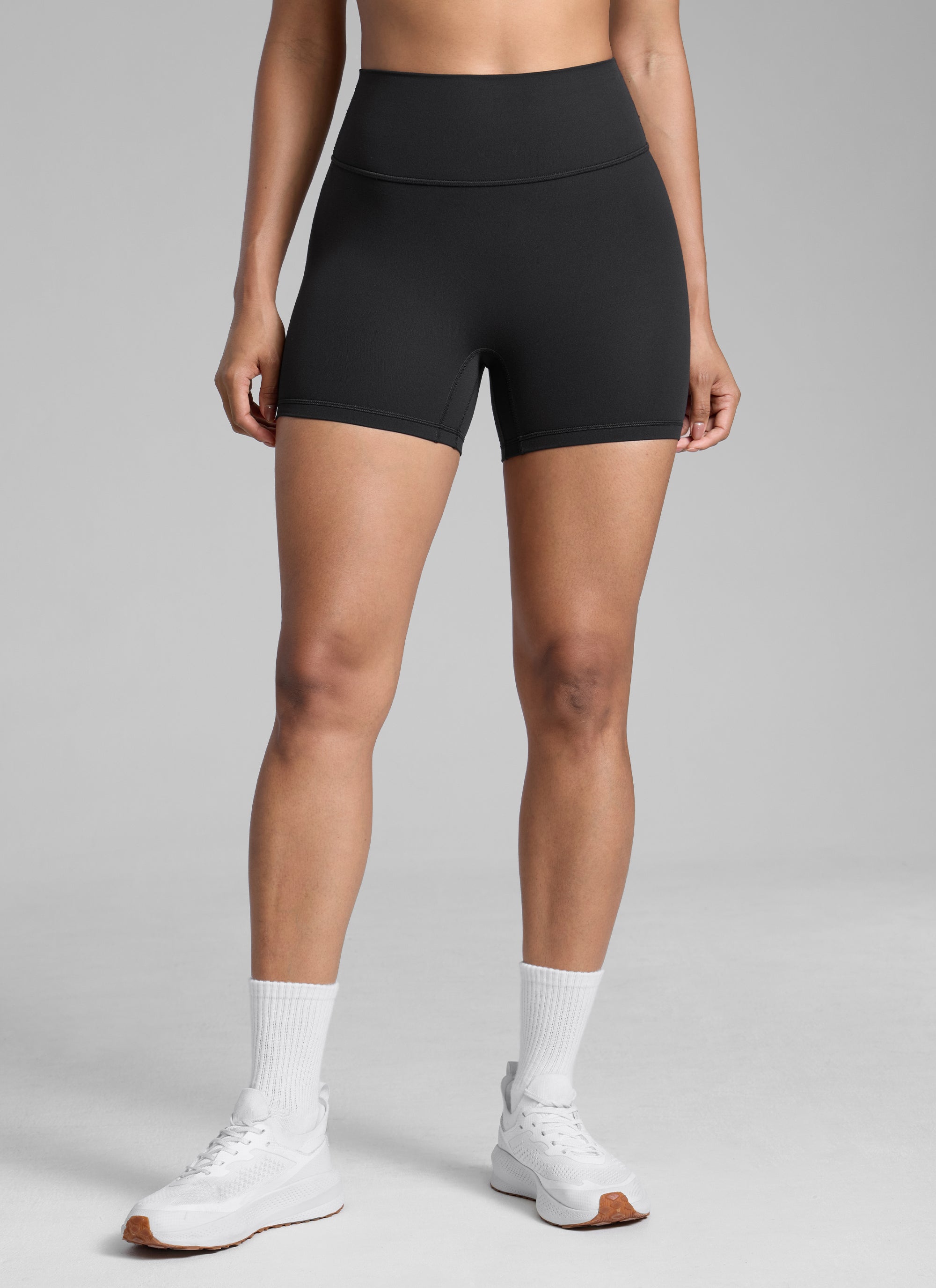 CRZ YOGA Womens Butterlift Scrunch Butt Atheletic Workout Biker Shorts Black