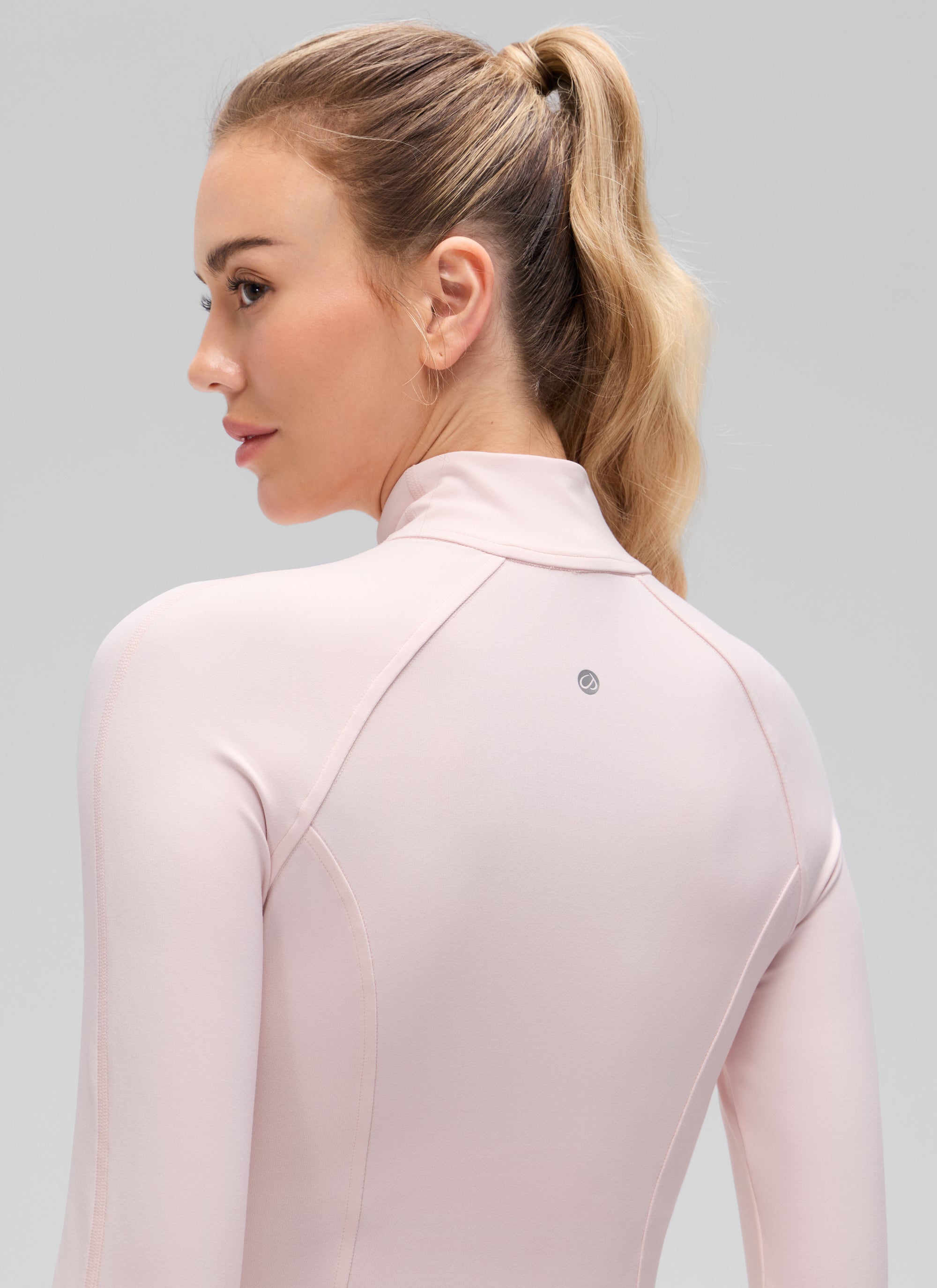CRZ YOGA Women's Butterluxe Cropped Pocket Outerwear Full Zip Jackets Strawberry Pink